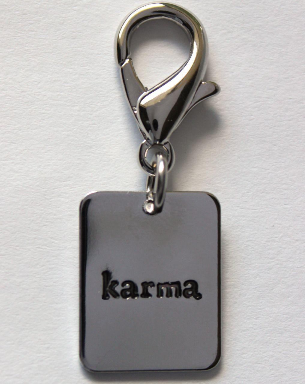 Karma Word Logo - Karma Collar Charm
