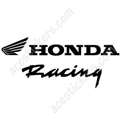 Honda Racing Logo - Honda Racing Logo Stickers - 011 (15 x 6.5 cm) - ステッカー ...