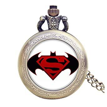 Retro Superman Logo - BATMAN VS SUPERMAN LOGO Antique Bronze Effect Retro/Vintage Case ...