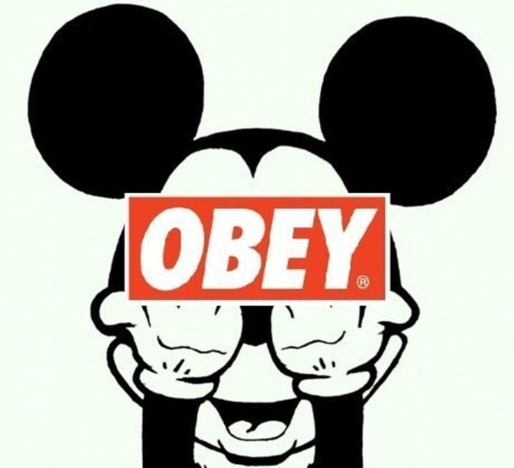 Mickey Mouse Obey Logo - obey, mickey, and swag image | ATG - Bodhi | Mickey mouse, Wallpaper ...