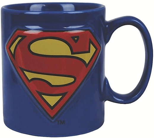 Retro Superman Logo - Superman Logo Embossed Mug Retro - Delta 5