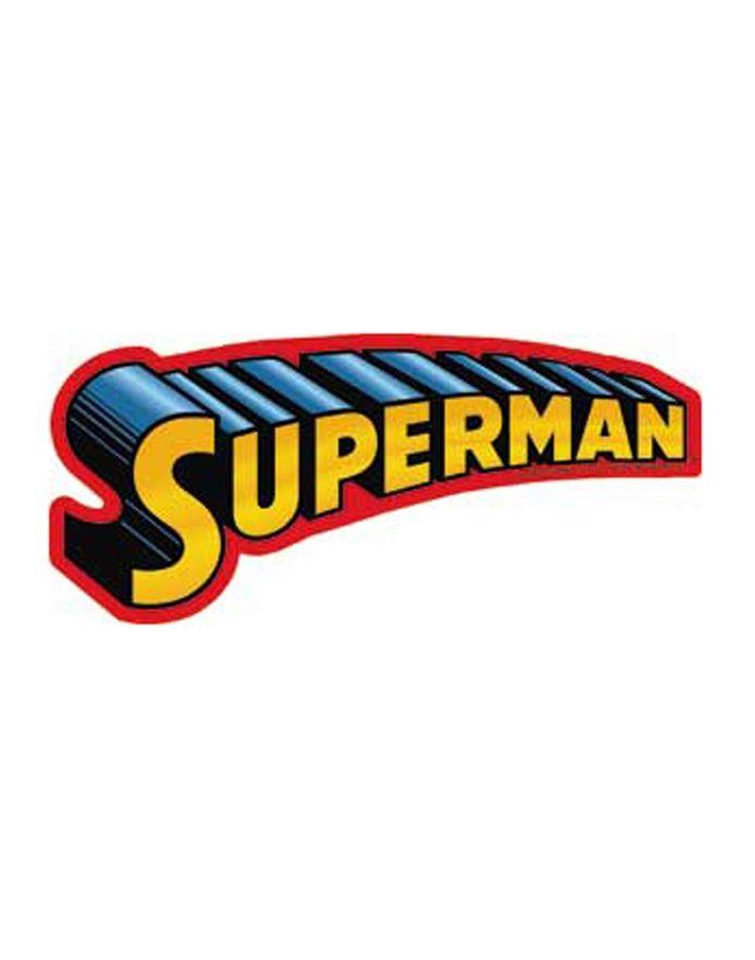 Retro Superman Logo - Superman Text Logo Sticker | ShopRockAmerica.com