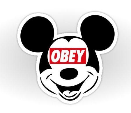 Mickey Mouse Obey Logo - OBEY Mickey Mouse, by Iber, via www.Redbubble.com | Men Looker Style ...