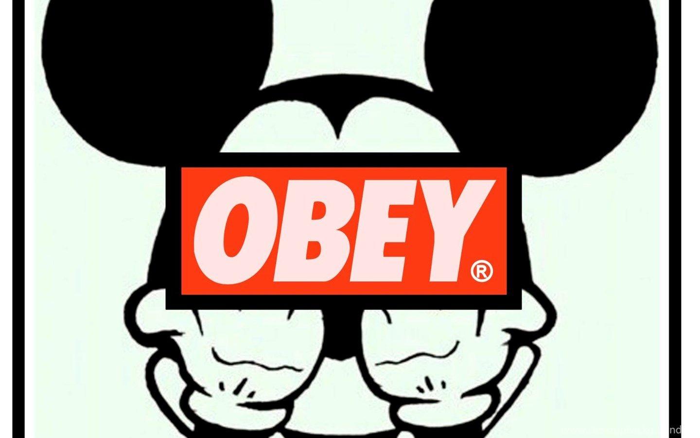 Mickey Mouse Obey Logo - 45 Best Free Dope Obey Wallpapers - WallpaperAccess