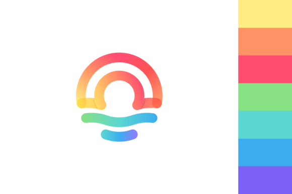 Rainbow Corporate Logo - rainbow & sunrise logo by see on @creativemarket | DISEÑOS :P ...
