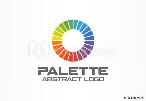 Rainbow Corporate Logo - Abstract logo for business company. Corporate identity design