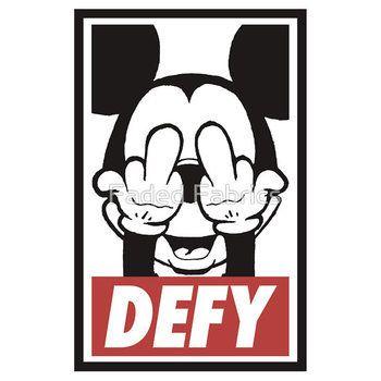 Mickey Mouse Obey Logo - Obey Mickey | Random | Mickey mouse, Wallpaper, Funny