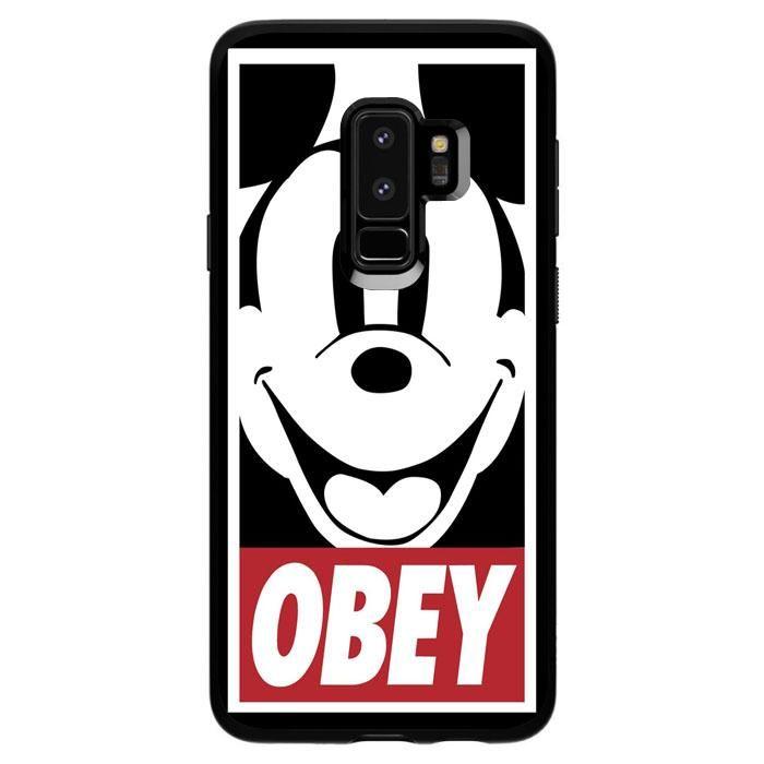 Mickey Mouse Obey Logo - Obey Mickey Mouse Samsung Galaxy S9 Plus Case