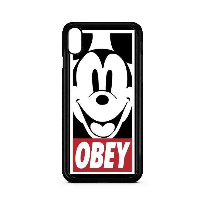Mickey Mouse Obey Logo - Obey Mickey Mouse iPhone XS Case