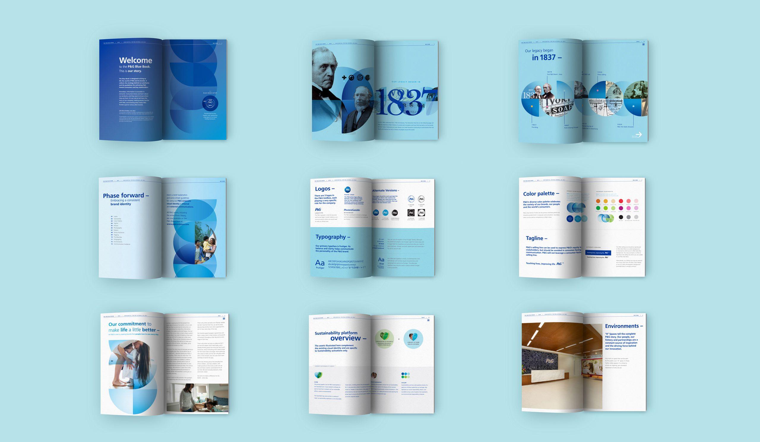 Procter and Gamble Brand Logo - P&G Blue Book on Behance