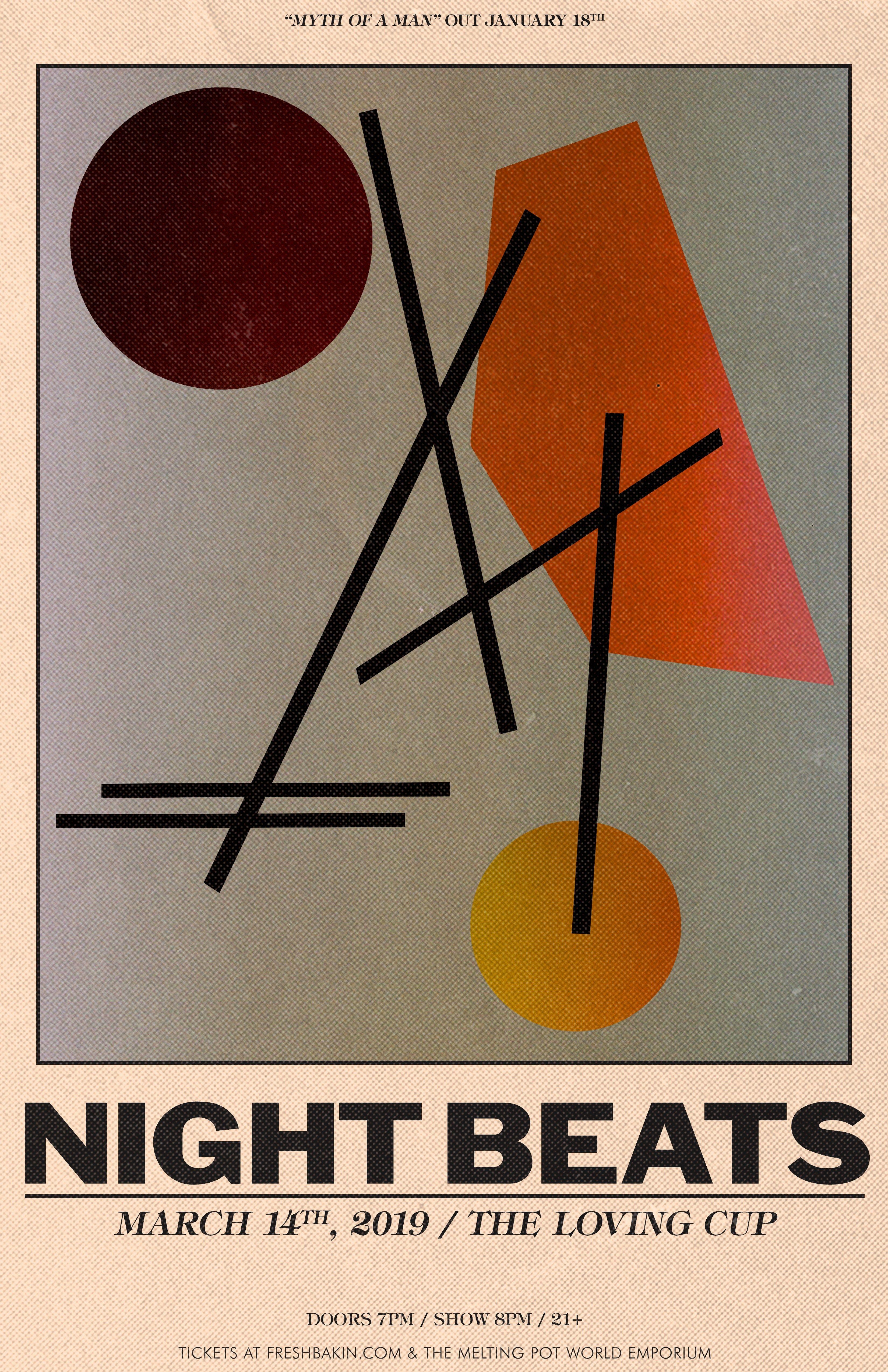 Night Beats Logo - Night Beats at The Loving Cup — Fresh Bakin' — Live music events in ...