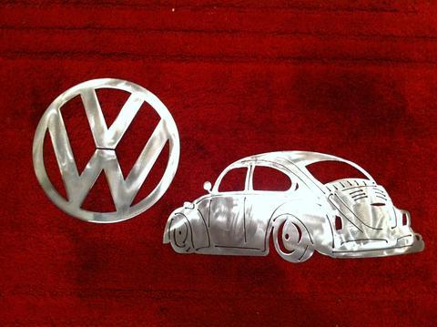 VW Beetle Logo - VW Metal Signs