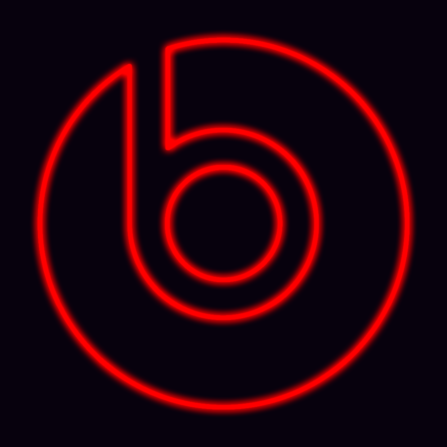 Red and Black Beats Logo - Beats