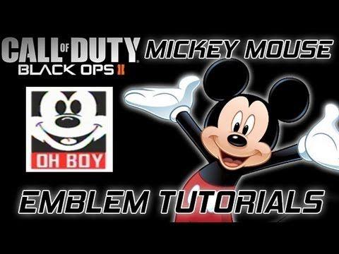 Mickey Mouse Obey Logo - Bo2 Emblem Tutorial #16 : Mickey Mouse (Obey Style) - YouTube
