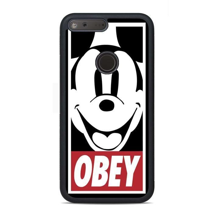 Mickey Mouse Obey Logo - Obey Mickey Mouse Google Pixel XL Case