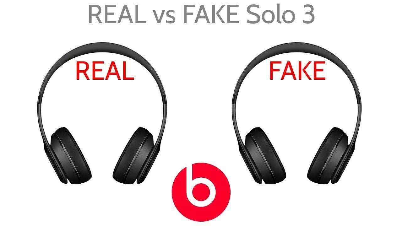 Red and Black Beats Logo - Fake vs Real Beat By Dre Solo 3 Wireless Headphones JoesGE