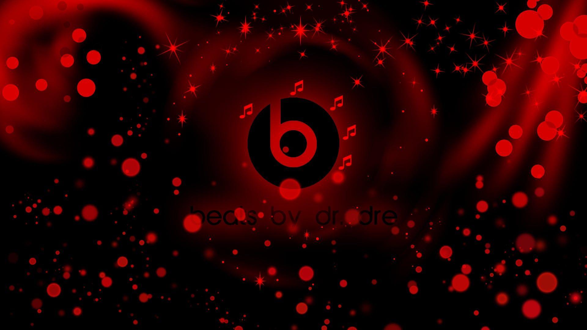 Red and Black Beats Logo - Beats By Dr Dre HD wallpaper Free Download Headphones