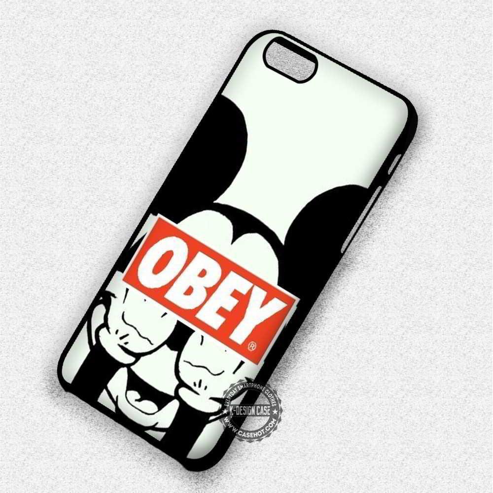 Mickey Mouse Obey Logo - Obey Mickey Mouse 7 6 Plus 5c 5s SE Cases & Covers