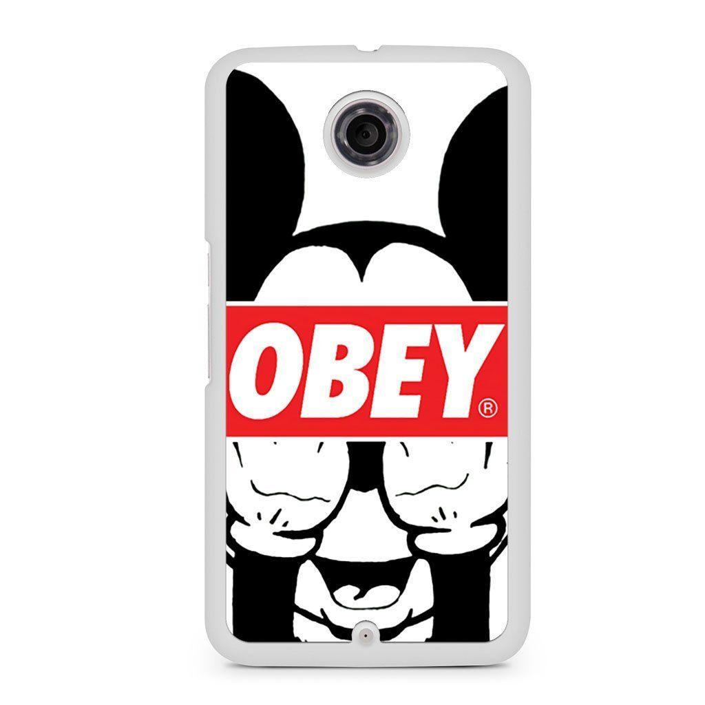 Mickey Mouse Obey Logo - Mickey Mouse Obey Nexus 6 case