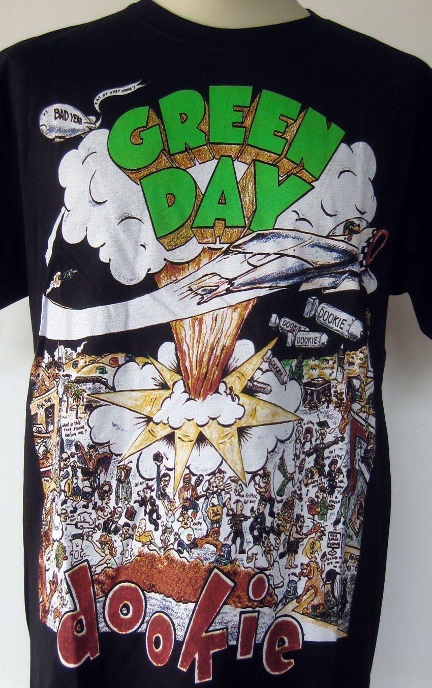 Green Day Dookie Logo - Green Day Dookie T-Shirt with Large Logo on Back