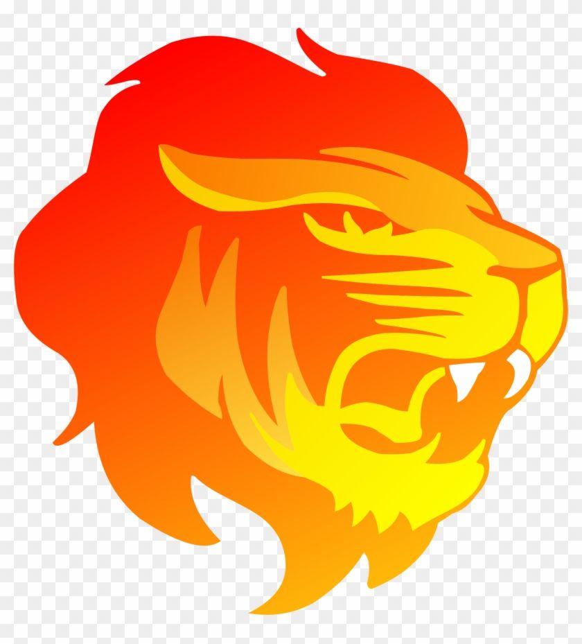 Orange Lion Head Logo - A Lion Head Logo In - Lion Head Logo Png - Free Transparent PNG ...