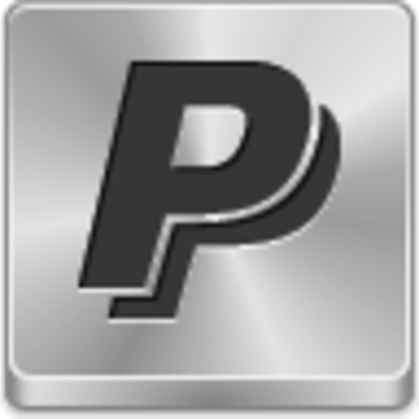 Silver PayPal Logo - Paypal Icon. Free Image clip art online