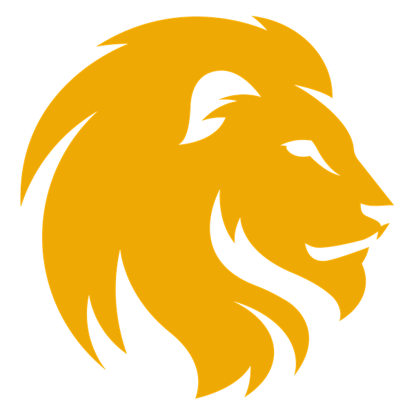 Orange Lion Head Logo - Counseling / Staff