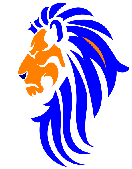 Orange Lion Head Logo - Orange Face Lion Head Clip Art clip art online