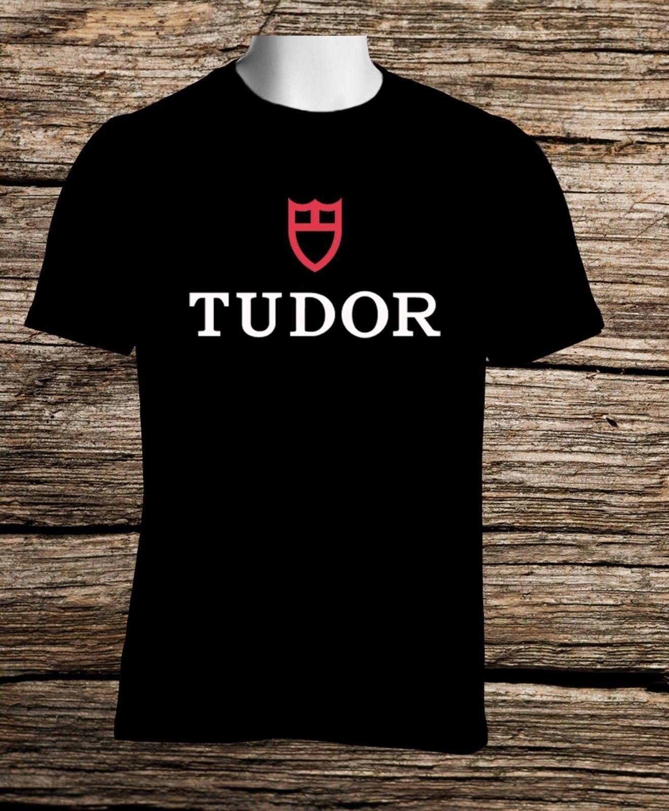 T Swiss Logo - Tudor Swiss Made Watch Logo Black T Shirt Mens Tshirt S To 3XL Funny ...