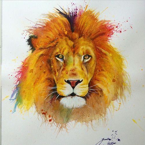 Orange Lion Head Logo - Fine orange lion face tattoo design | Tattoos | Pinterest ...