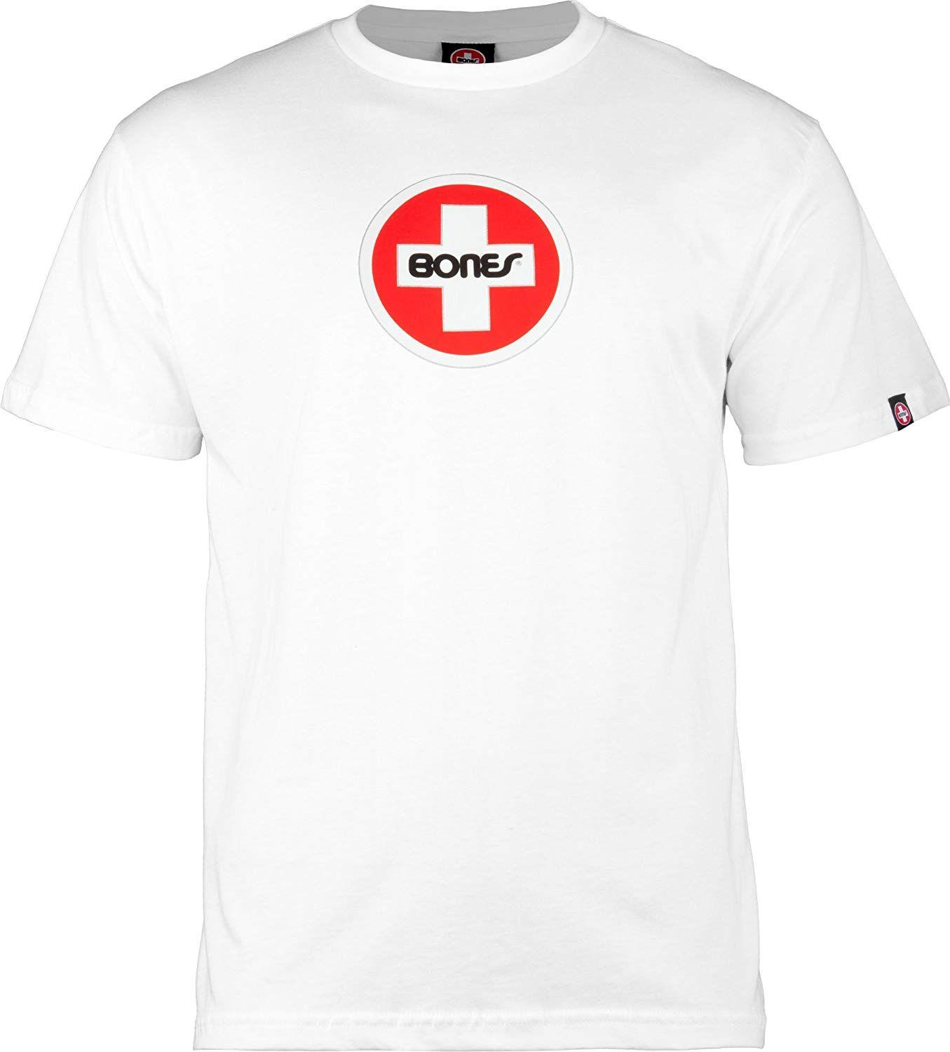 T Swiss Logo - Amazon.com: Bones Bearings Swiss Circle Logo Heather White T-Shirt ...