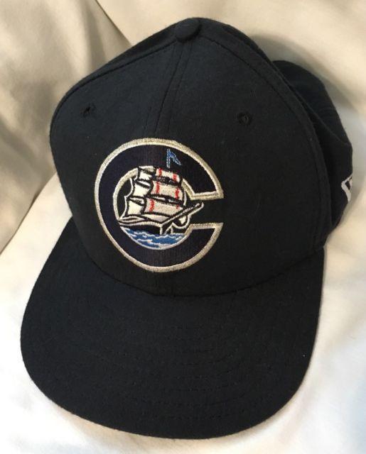 Old C Logo - Vtg Columbus Clippers Old C Logo Blue New Era Snapback Hat Cap