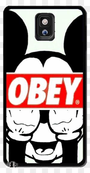 Mickey Mouse Obey Logo - Mickey Mouse Obey Samsung Galaxy S3 S4 S5 Note 3 Case - Genius J7 ...