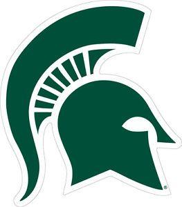 Spartan Logo - Michigan State University Spartan Logo Cornhole Decals / SET of 2