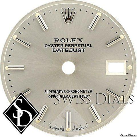 T Swiss Logo - Rolex Datejust Silver Stick Marker T Swiss Made T Dial Two-Tone for ...