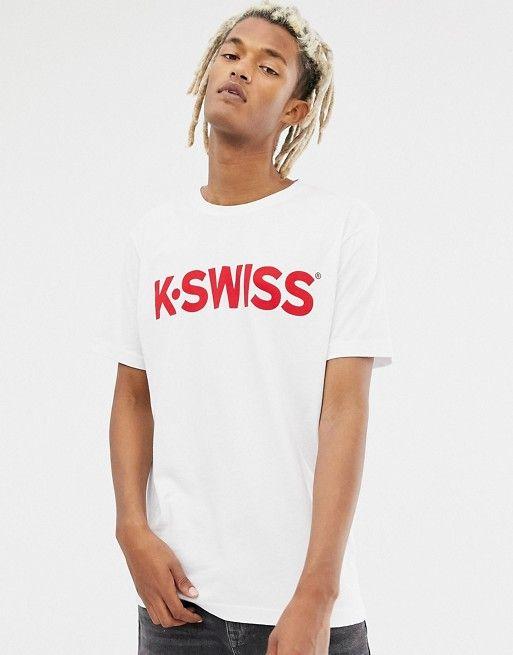 T Swiss Logo - K-Swiss | K-Swiss Classic Logo T-Shirt In White