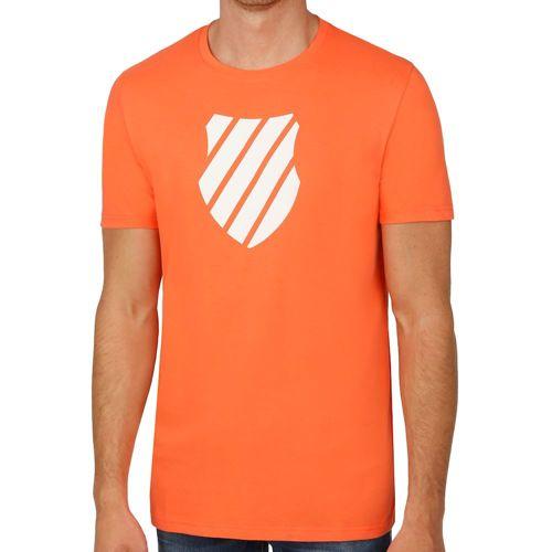 T Swiss Logo - K-Swiss Logo T-Shirt Men - Coral, White buy online | Tennis-Point