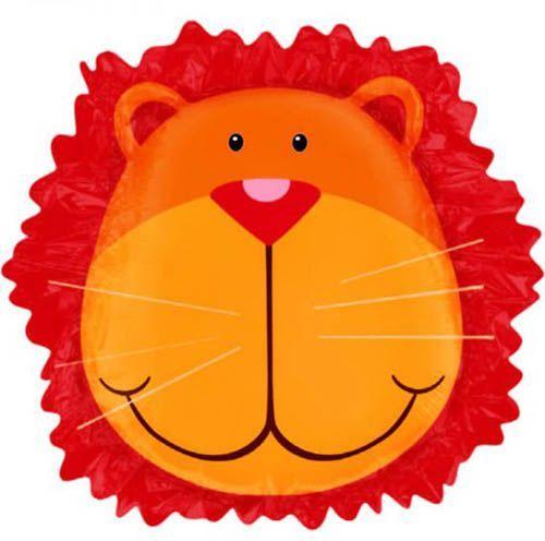 Orange Lion Head Logo - PARTY CENTRE Anagram Jungle Animals Lion Head Foil Balloon - 24 in ...