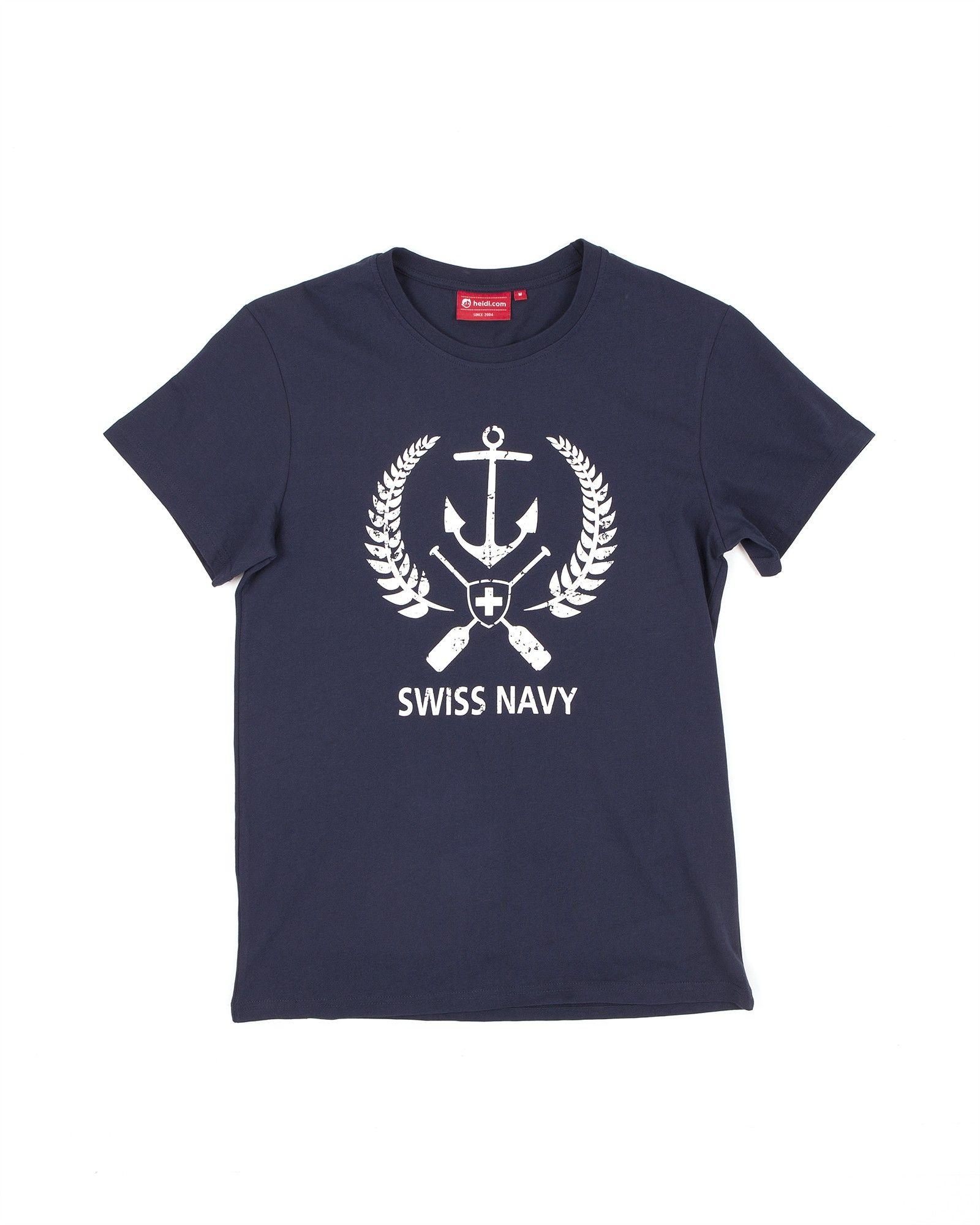 T Swiss Logo - T-shirt Swiss Navy | heidi.com