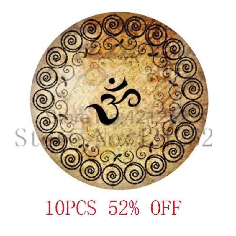 Brown Tree Circle Logo - Om Namaste Yoga Jewelry Brown Tree Zen Pendant Glass Cabochon ...