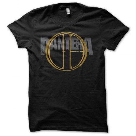 Pantera Cfh Logo - T-shirt Pantera CFH golden grungy black