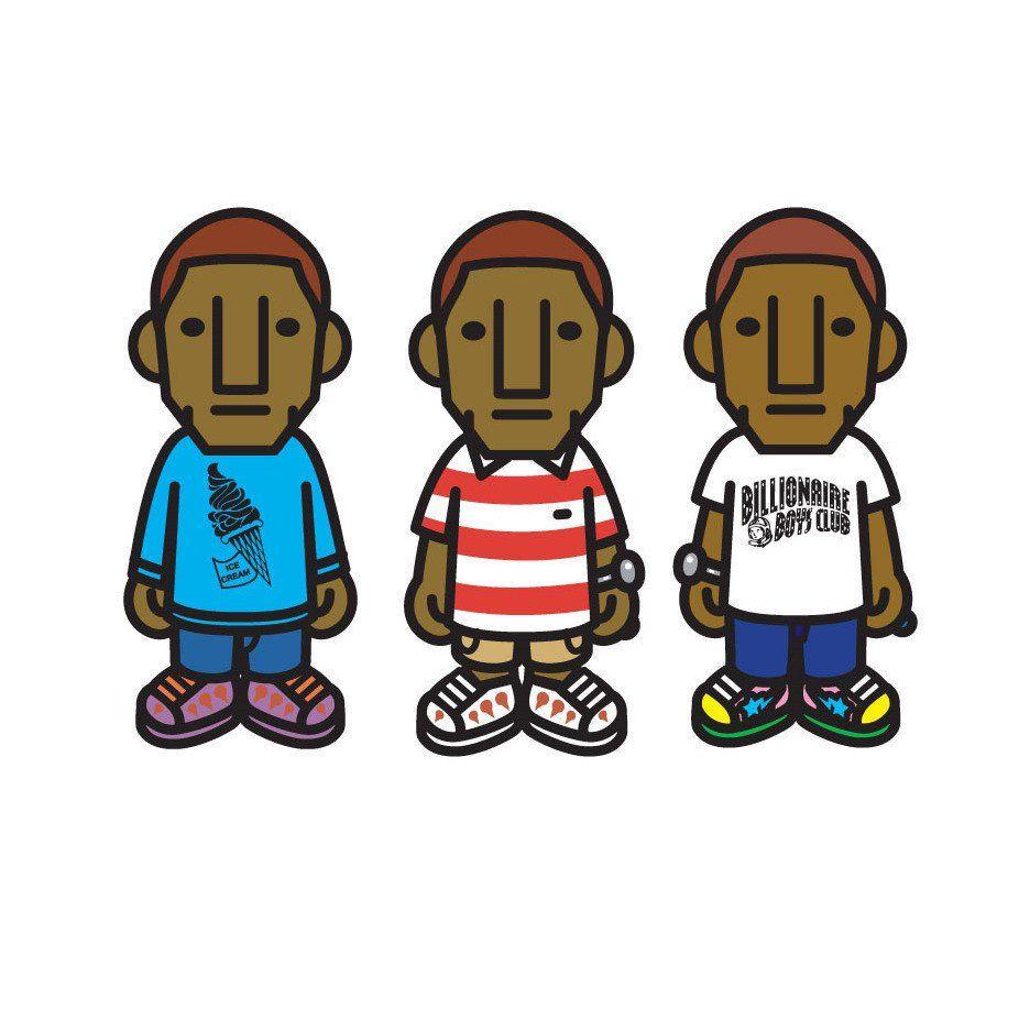 BAPE Cartoon Logo - Pharrell cartoon Logos