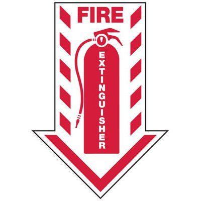 Fire Extinguisher Arrow Logo - Fire Extinguisher (Arrow) - Industrial Fire Signs | Seton | Seton