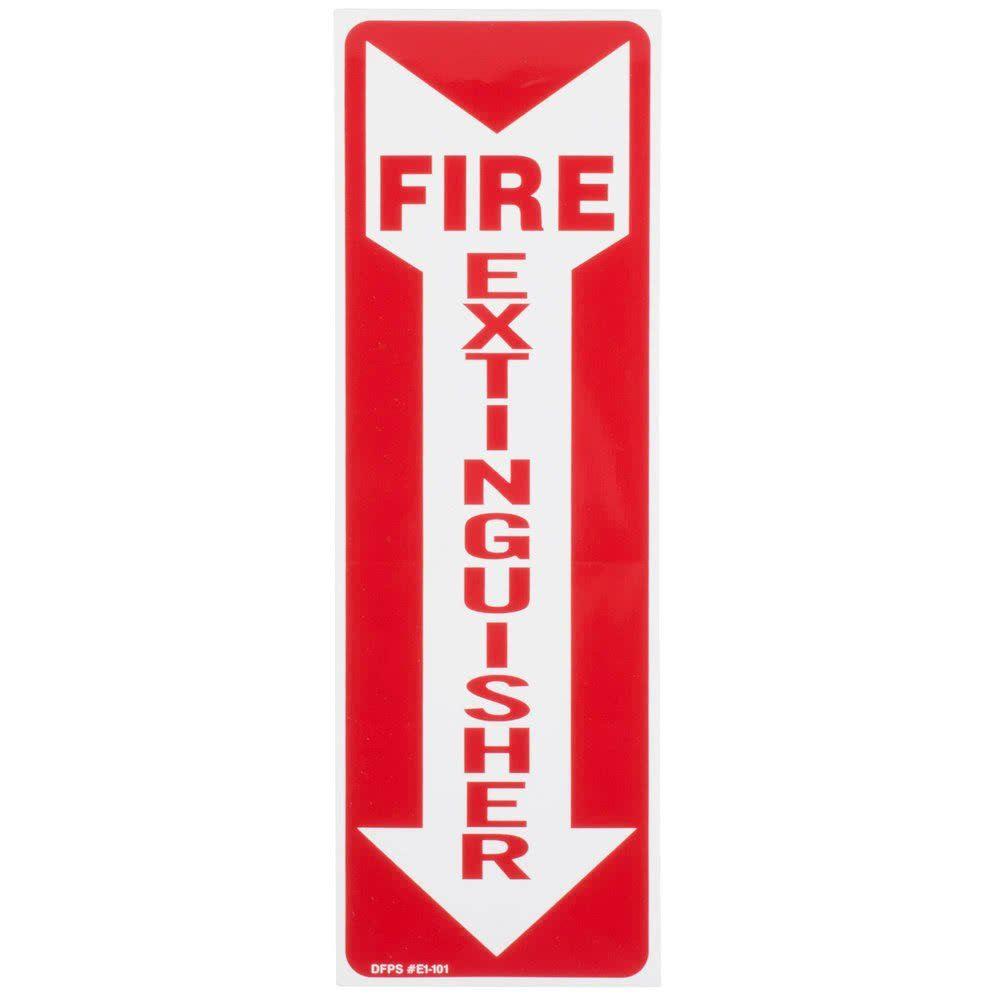 Fire Extinguisher Arrow Logo - Fire Extinguisher Arrow Signs 3 Pack: Industrial