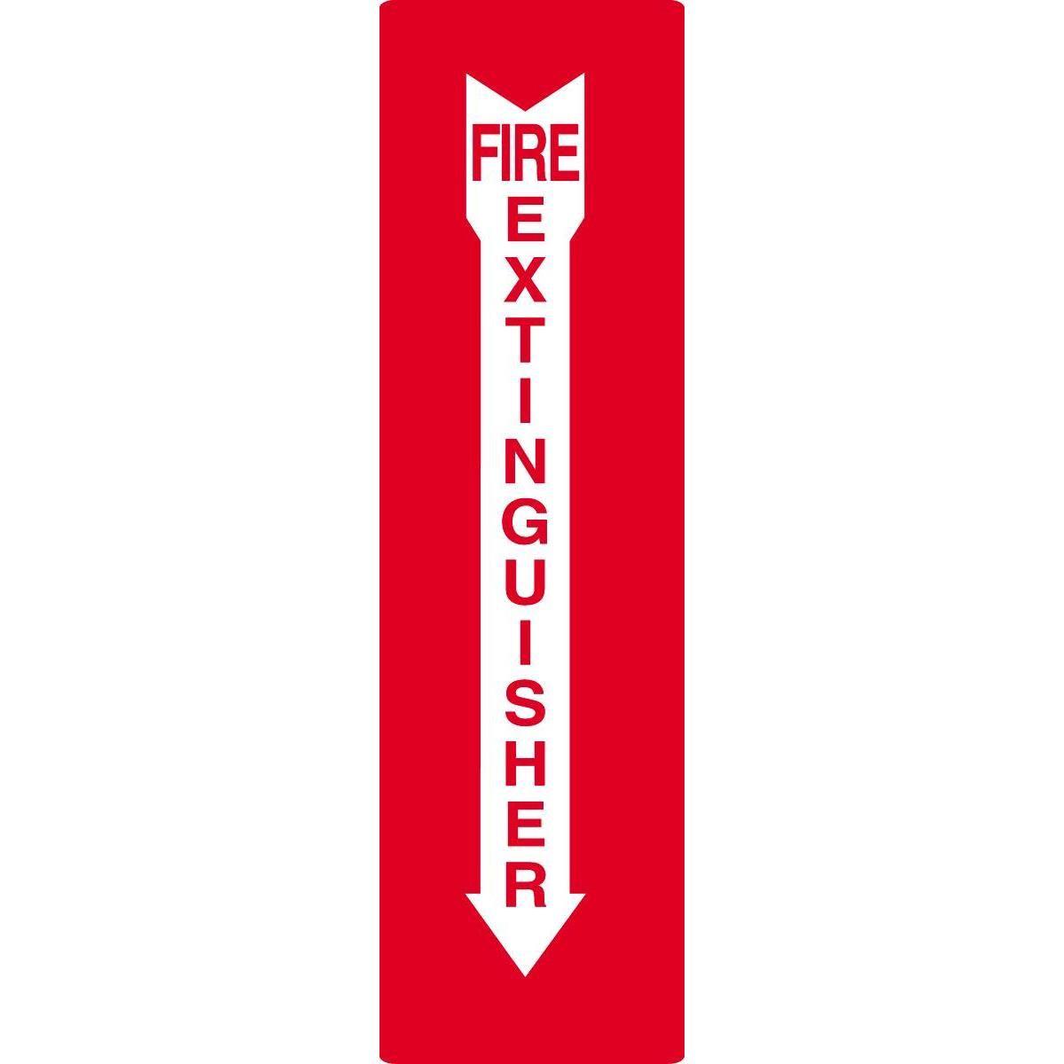 Fire Extinguisher Arrow Logo - Accuform Fire Extinguisher Sign w/ Arrow | GEMPLER'S