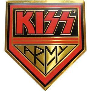 Kiss Army Logo - KISS ARMY LOGO - METAL STICKER 4 x 4.75 - BRAND NEW - CAR DECAL 7655 ...