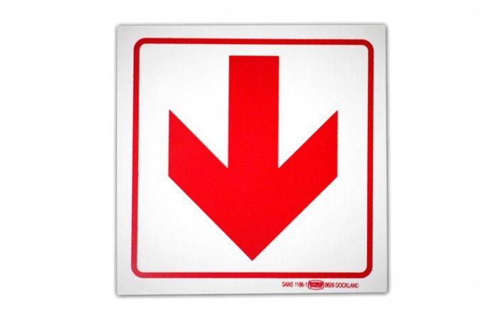 Fire Extinguisher Arrow Logo - Arrow Sign - Safequip