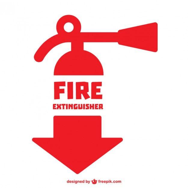 Fire Extinguisher Arrow Logo - Fire extinguisher symbol Vector