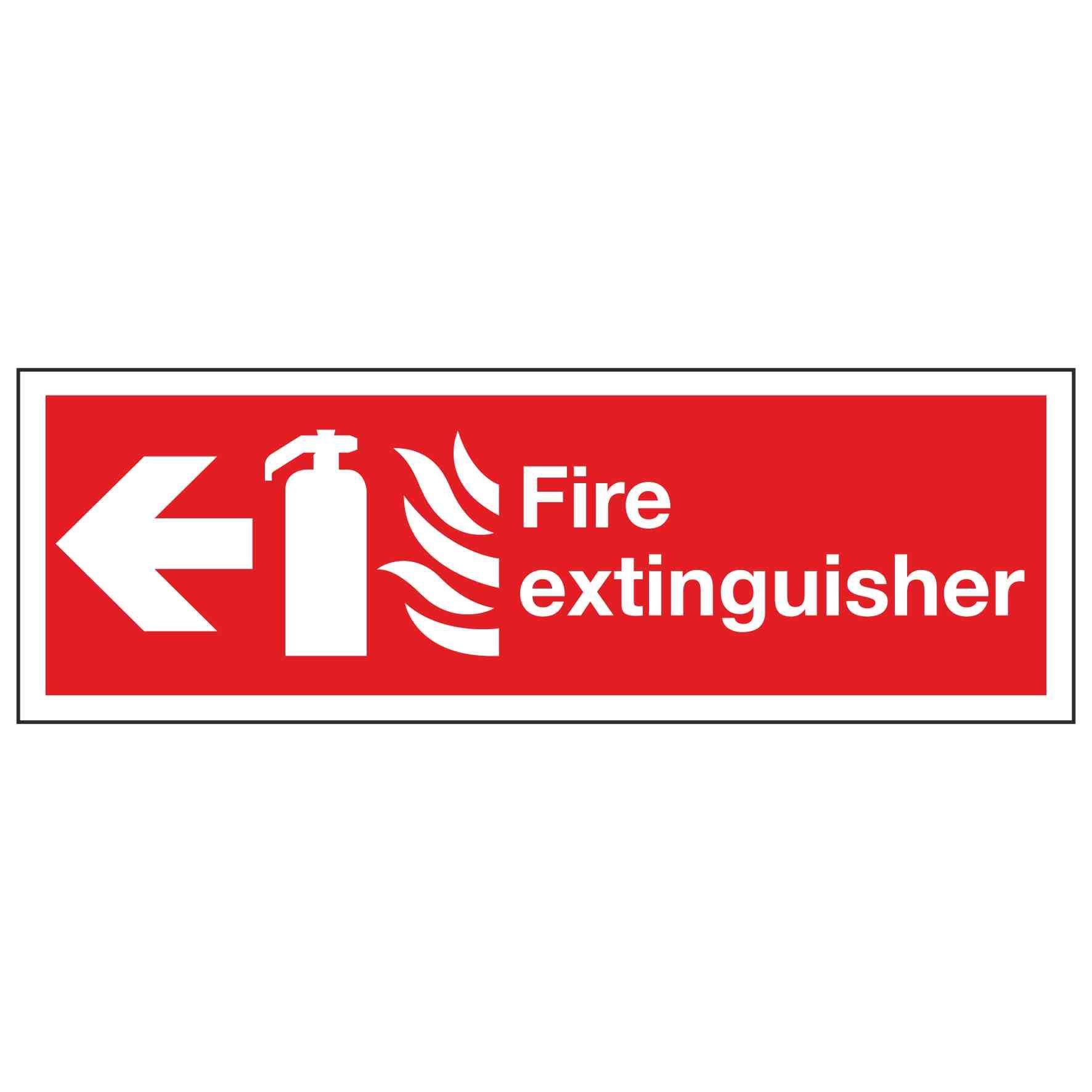 Fire Extinguisher Arrow Logo - Fire extinguisher / Arrow Left – Linden Signs & Print