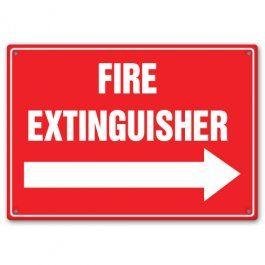 Fire Extinguisher Arrow Logo - Fire Extinguisher (Arrow Right) Sign. Sign For Fire Extinguisher